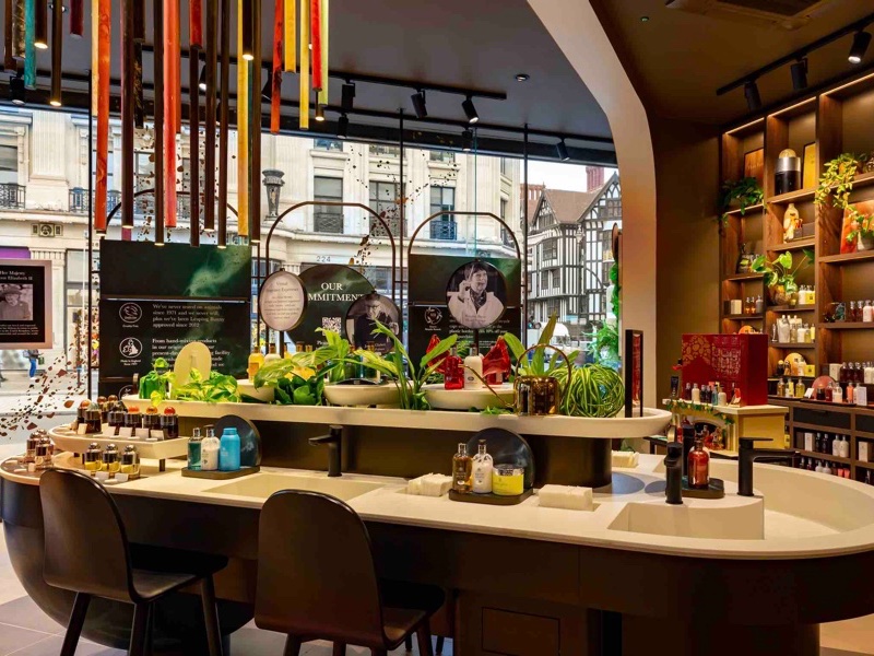 Customers can enjoy Molton Brown's Fragrance Playground